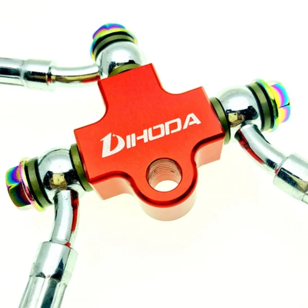 Universal Motorcycle Hydraulic Brake Hose Tee Connector