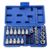 34PCS E-Type & Torx Socket Set – External Torx Socket & Bit Tool Kit for Automotive Repair