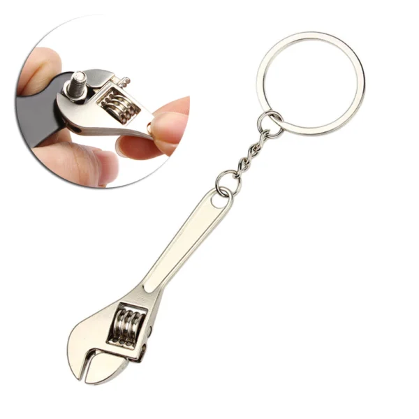 Mini Adjustable Keychain Wrench Portable Multi-Function Repair Tool for Car & Bike