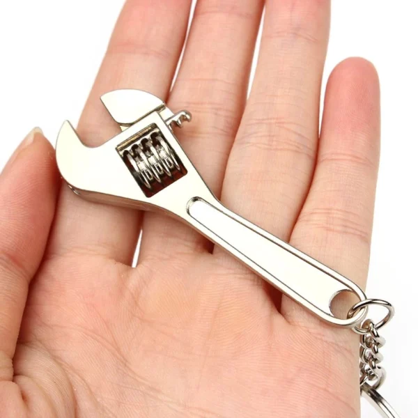 Mini Adjustable Keychain Wrench Portable Multi-Function Repair Tool for Car & Bike