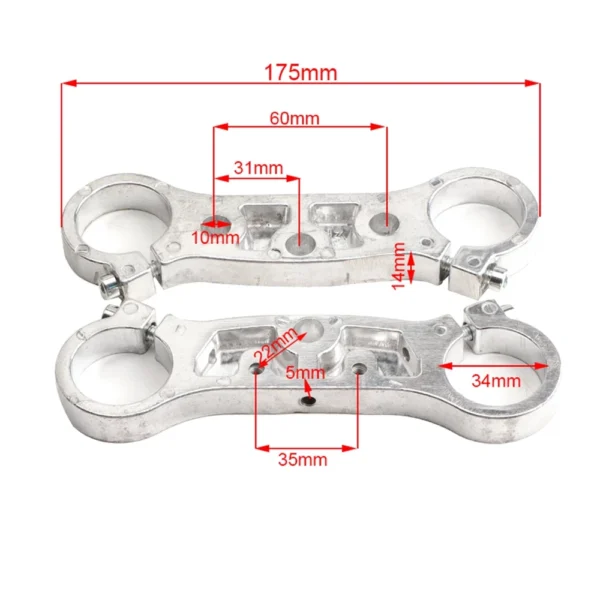 35mm Thickened Front Fork Inverted Shock Absorber Triple Tree Connecting Plate for 47cc 49cc Mini Moto Dirt Bike