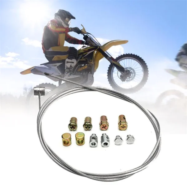 40 Inch Universal Motorcycle Throttle & Clutch Cable Kit