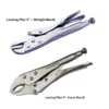 CR-V Long Nose Locking Pliers 5 Inch to 9 Inch Professional Grade Grip Tool