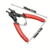 4PCS Universal Circlip Pliers Set Snap Ring Pliers with Interchangeable Heads for Retaining Rings