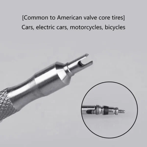AOTO Tire Valve Stem Core Remover Installer Screwdriver Tool for Car Bike Motorcycle