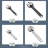 Mini Adjustable Wrench 2.5 Inch / 4 Inch Steel Monkey Wrench Open-End Spanner Tool