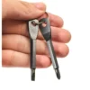 MIKA STORE 3PCS Mini Portable Keychain Screwdriver Set Adjustable Metal Repair Tool for Automobile
