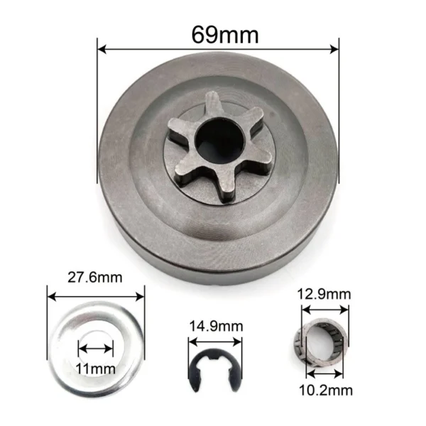 Hardened Steel Chainsaw Clutch Drum & Sprocket Kit for MS170 MS180