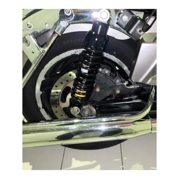 373mm Universal Motorcycle Rear Air Shock Absorber Suspension for Harley Touring Sportster 883 1200 Dyna Road King