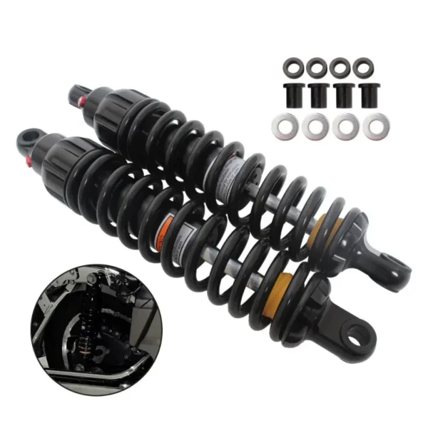 373mm Universal Motorcycle Rear Air Shock Absorber Suspension for Harley Touring Sportster 883 1200 Dyna Road King